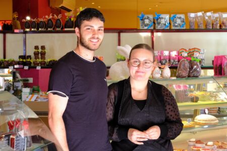 Etienne et Célia, jeunes propriétaires de la pâtisserie Au Rex de Cagnes-sur-Mer © Benjamin Godart pour Monaco Tribune