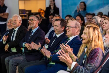 Le Prince Albert II et Romain Ciarlet étaient présents à la deuxième soirée du Green Shift Festival © Philippe Fitte / FPA2