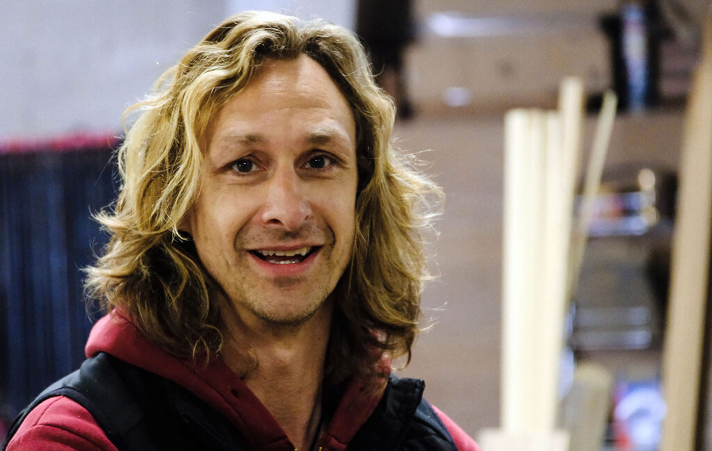 Martin Purdy, ancien rugbyman professionnel s'est reconverti en menuisier © Benjamin Godart pour Monaco Tribune