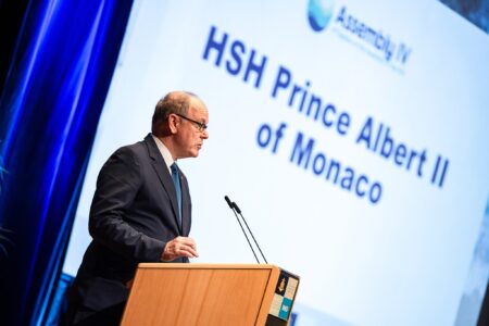 Le Prince Albert II à l'Auditorium Rainier III © Direction de la Communication - Manuel Vitali