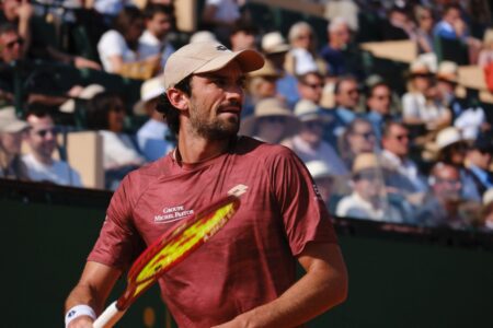 Valentin Vacherot associé au monégasque Romain Arneodo au tournoi de Madrid © Benjamin Godart pour Monaco Tribune